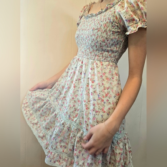 LoveShackFancy Dresses & Skirts - Romantic LoveShackFancy x Target floral mini dress 🌷 100% Cotton